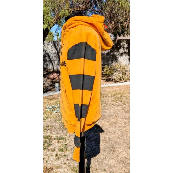 Deus Ex Machina Motorcycle Brooks Stripe Butterscotch Yellow Hoodie Small NWT - Picture 8 of 12